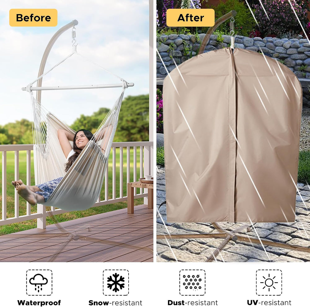 ADVOKAIR Hammock Chair Swing, Heavy-Duty Hanging Rope Swing Seat Supports 500...