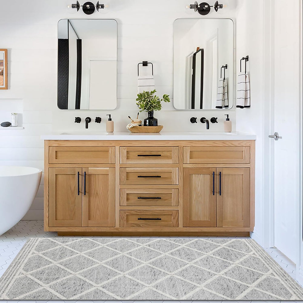 ReaLife Rugs Machine Washable Area Rug Runner - Living Room Bedroom Bathroom ...