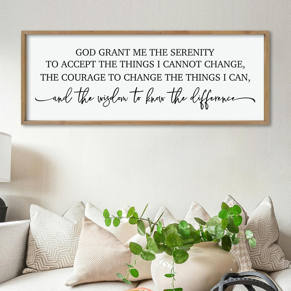 ZZJJHYWGQ Serenity Prayer, Bible Verse Wall Decor, 40''×15'',...