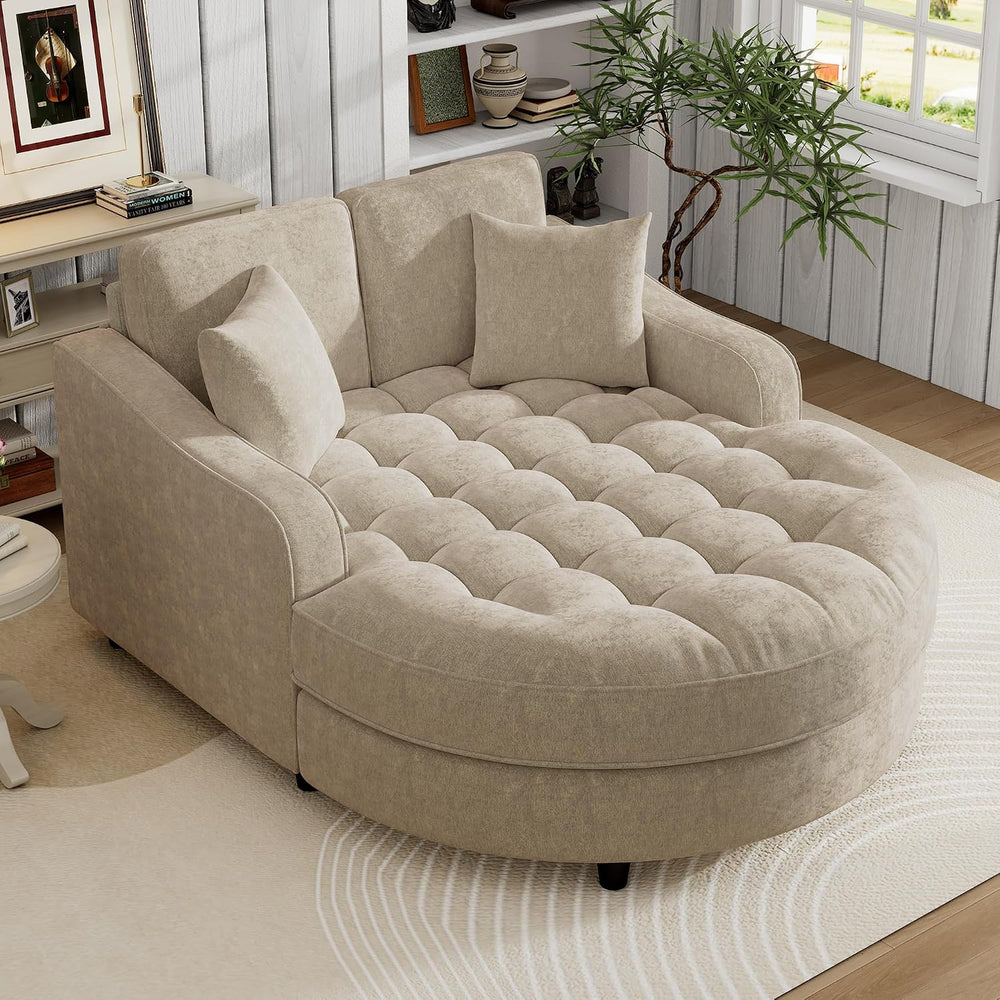 Chaise Lounger Sleeper Sofa, Upholstered Convertible Chair