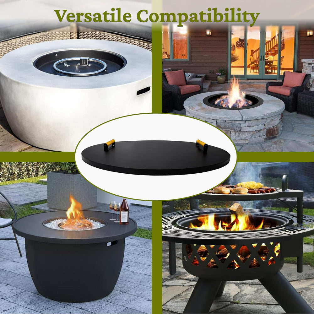 FEBTECH - Fire Pit Lid 38 Inch - Powder Coated 16 Gauge