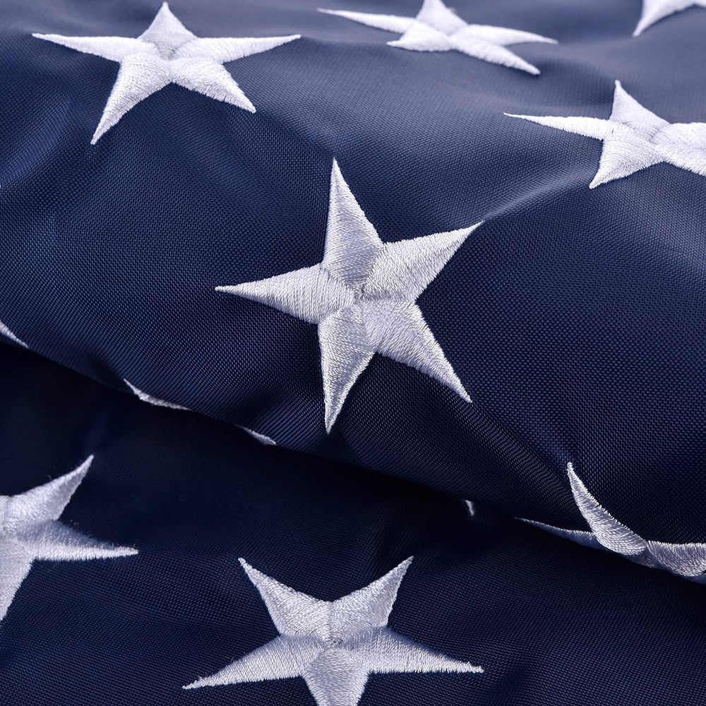 American Flag 5x8 FT, US Flag USA High Wind with Embroidered Stars, Sewn Stri...