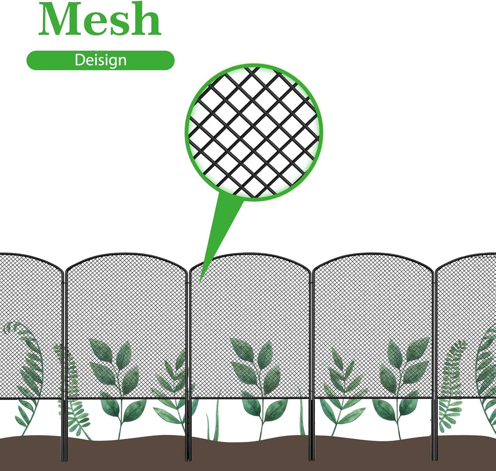 Mesh Decorative Garden Fence Fencing 24in (H) x 10ft (L) Dog Animal Barrier