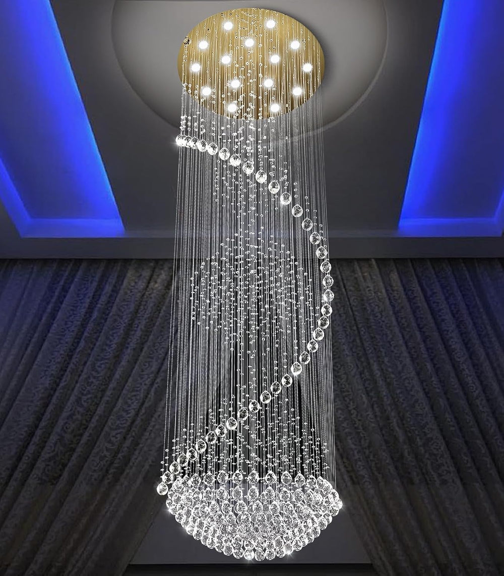 D40'' x H120'' Crystal Chandelier High Ceiling Chandeliers fo...