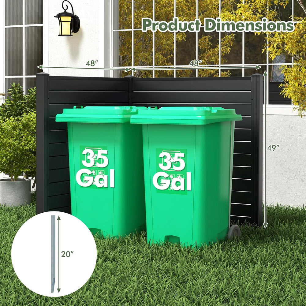 GIANTEX No-Dig Air Conditioner Fence, 2 Panels, 48''W x 48''H...