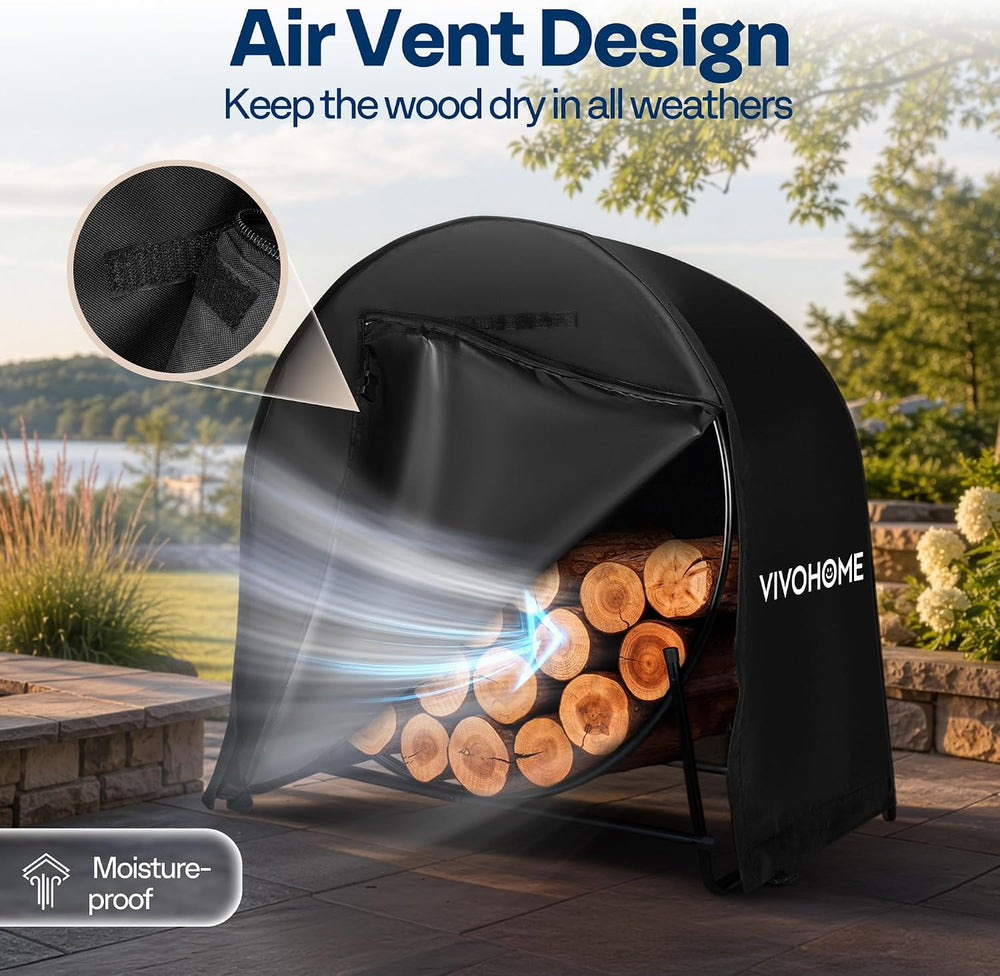 VIVOHOME 40 Inches Firewood Log Hoop Cover Only