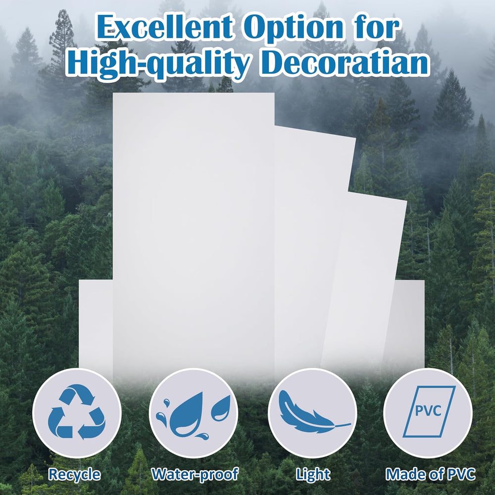 Sunnyglade 10 Pack Drop Ceiling Tile 2ft x 4ft White PVC Ceiling Panel