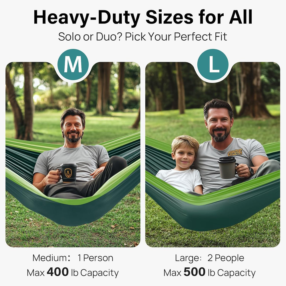 Kootek Camping Hammock 500lbs Capacity Outdoor Camping Essentials, Double