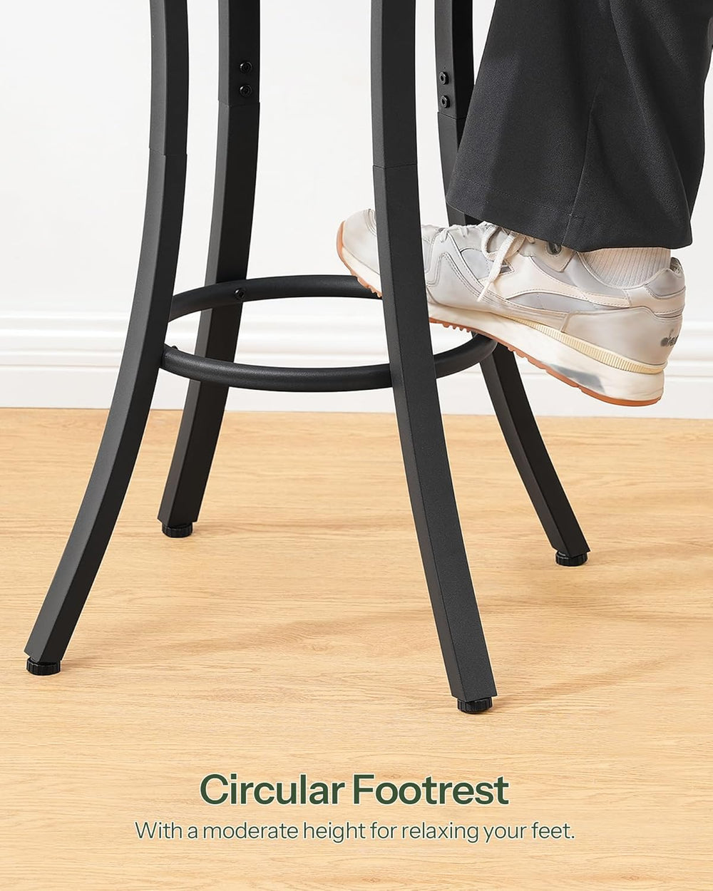 CHOEZON Round Bar Table, 2-Tier High Top & Counter Height Dining Table, S...
