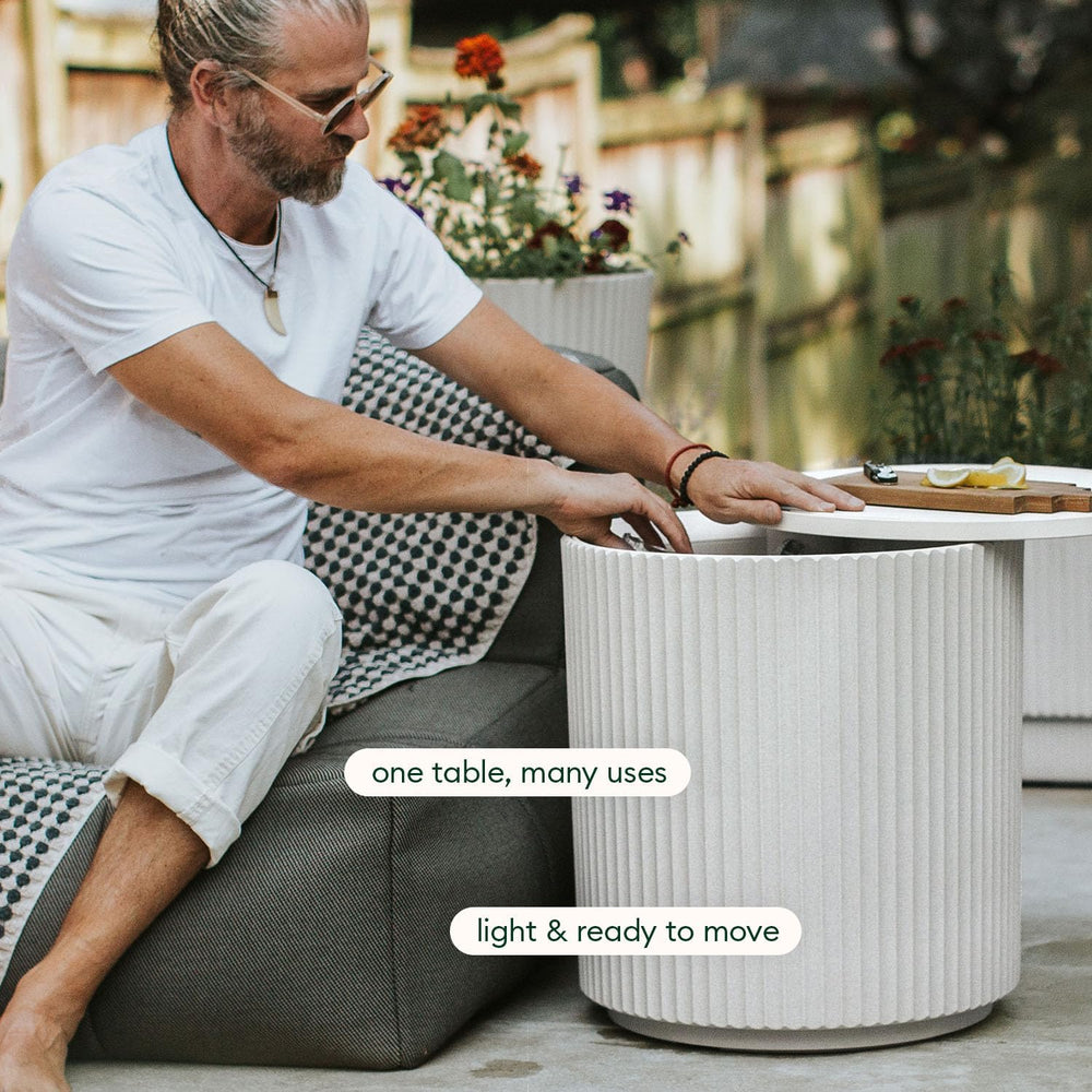 Veradek Cooler Side Table - Outdoor Cooler Table and Ice Chest