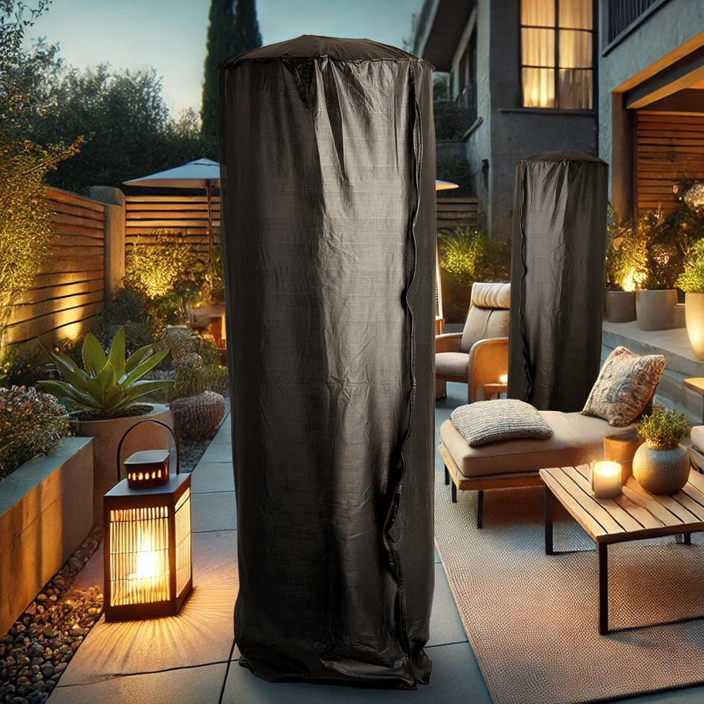 70" Patio Heater Cover for Standing Gas Heaters with 21" Reflector