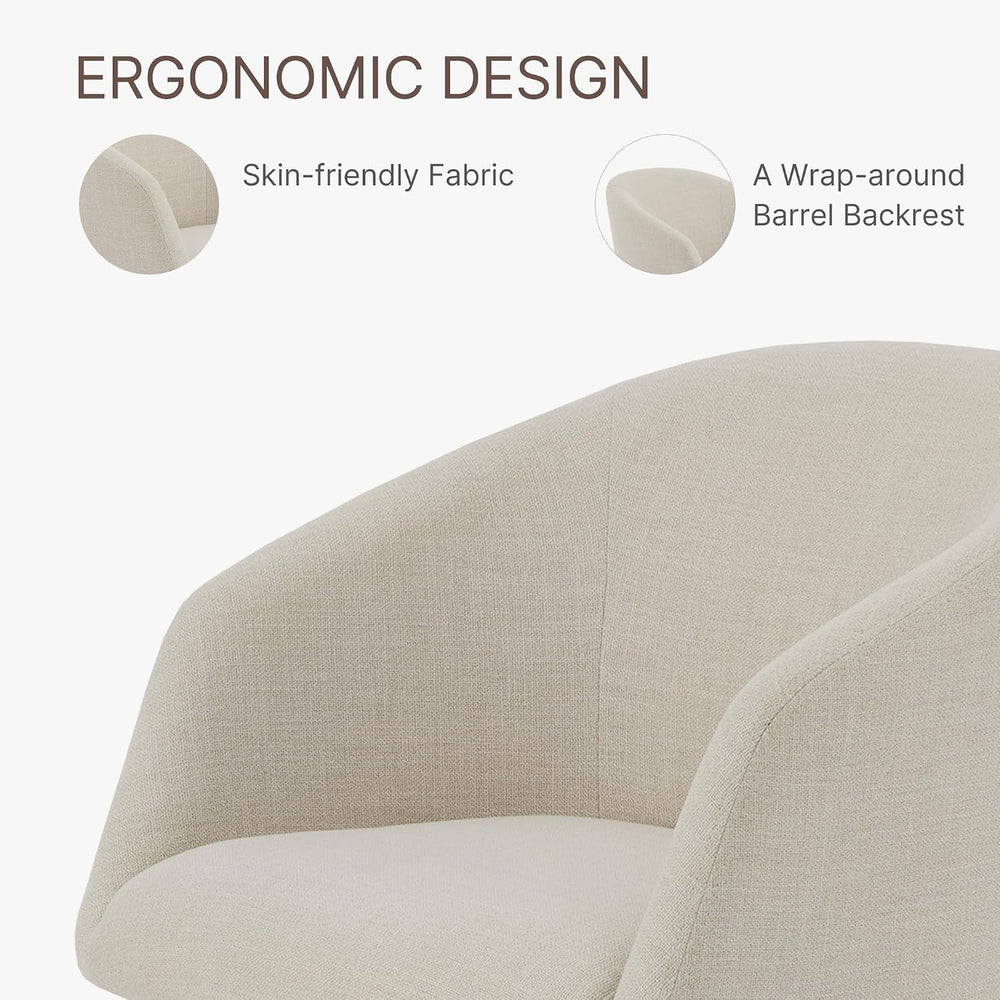 KISLOT Swivel Dining Chairs Modern Accent Armchair Side Deskchair for Diningr...