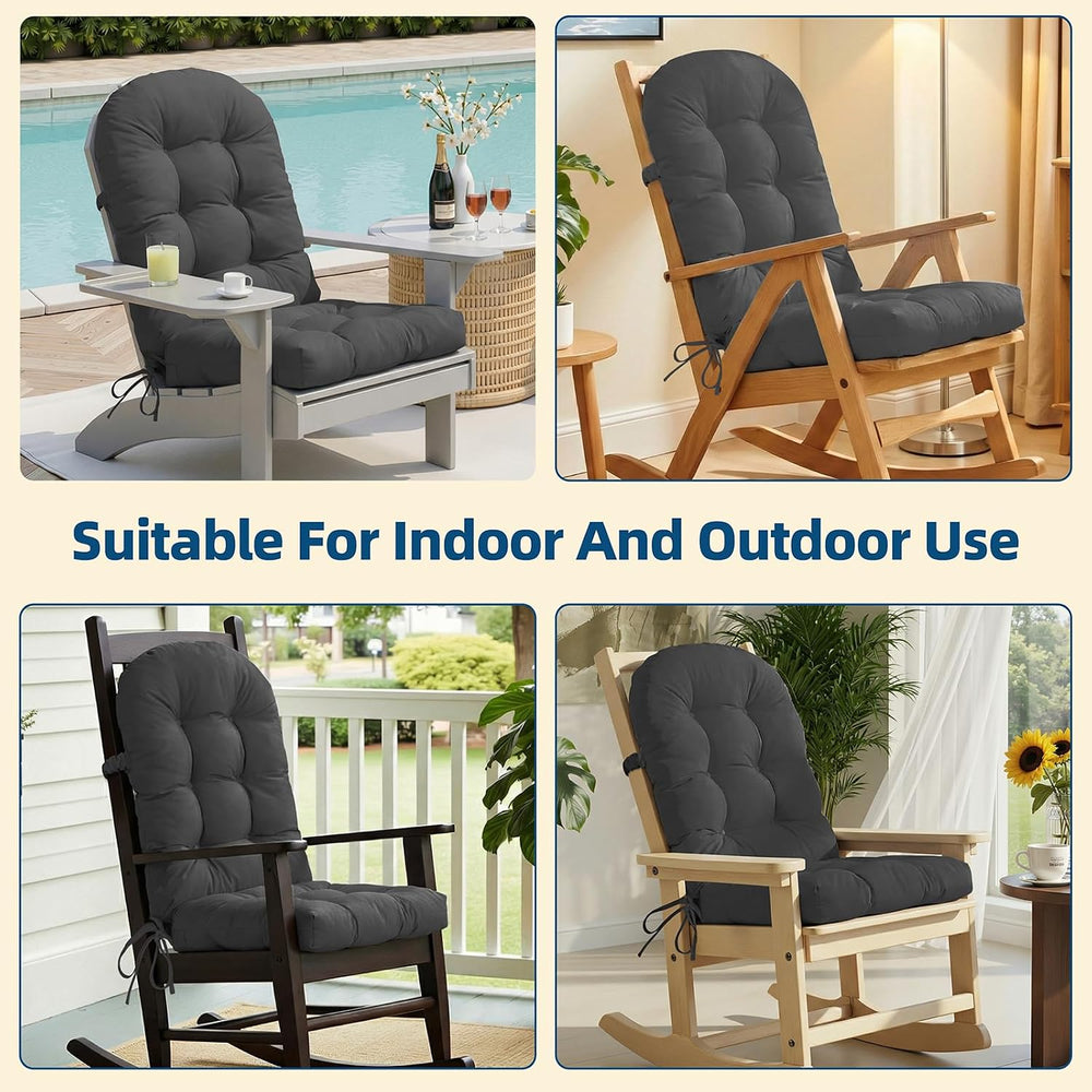 Adirondack Chair Cushion with Non-Slip & Waterproof, 44x19x4 Inch Thick H...