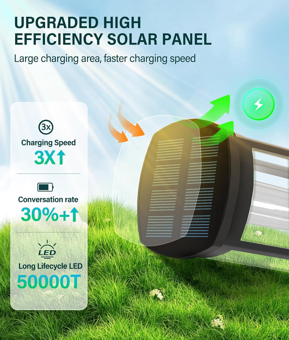 COXSENI Solar Pathway Lights Outdoor Waterproof Cool White, 8 Pack