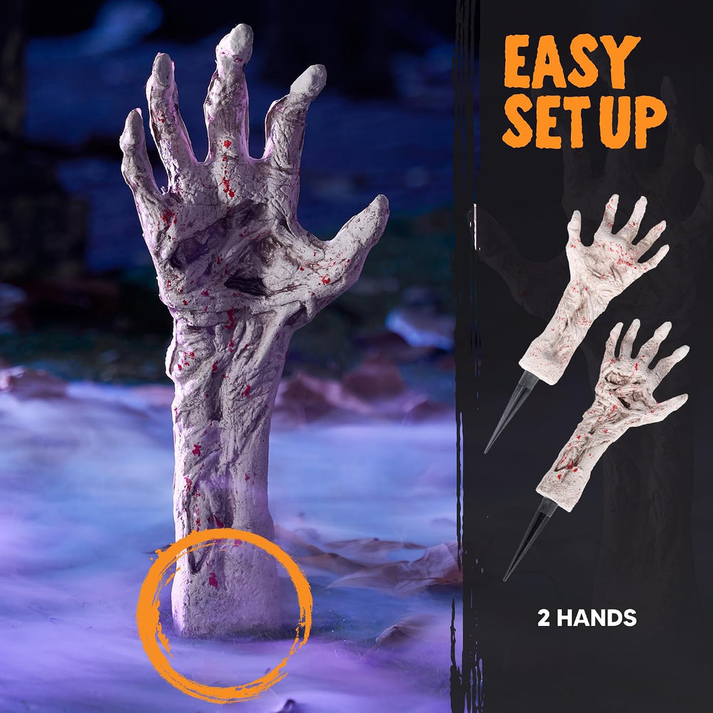 JOYIN Bloodstain Zombie Arm Stake Groundbreaker Halloween Outdoor Decoration ...