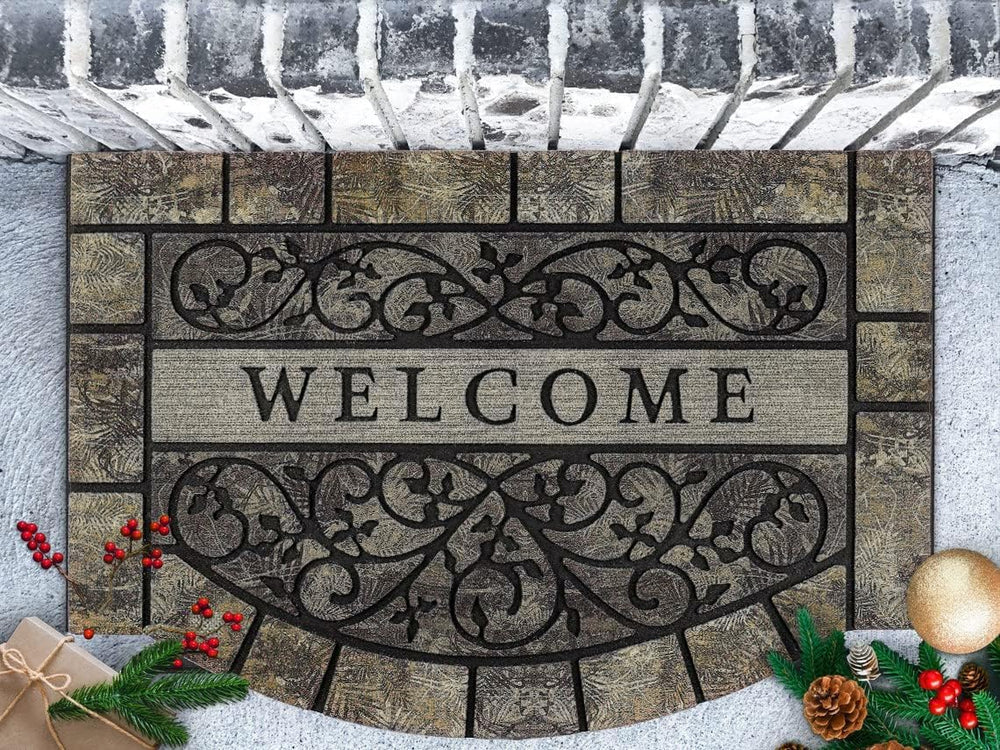 Thick Welcome Mats Outdoor, 24 * 36" Large Front Door Mat Entrance, Dura...