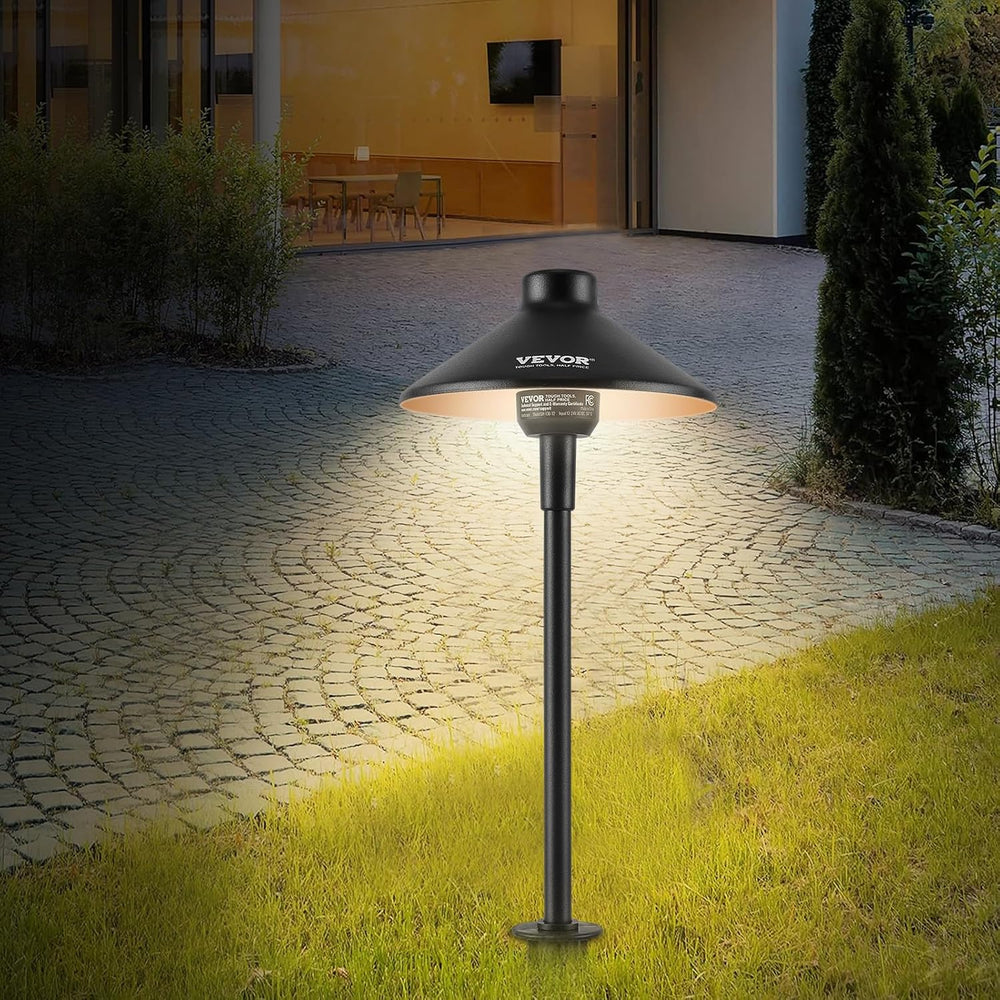 VEVOR 8 Pack Low Voltage Landscape Path Lights, 3W 210LM 12V-24VAC/DC Outdoor...