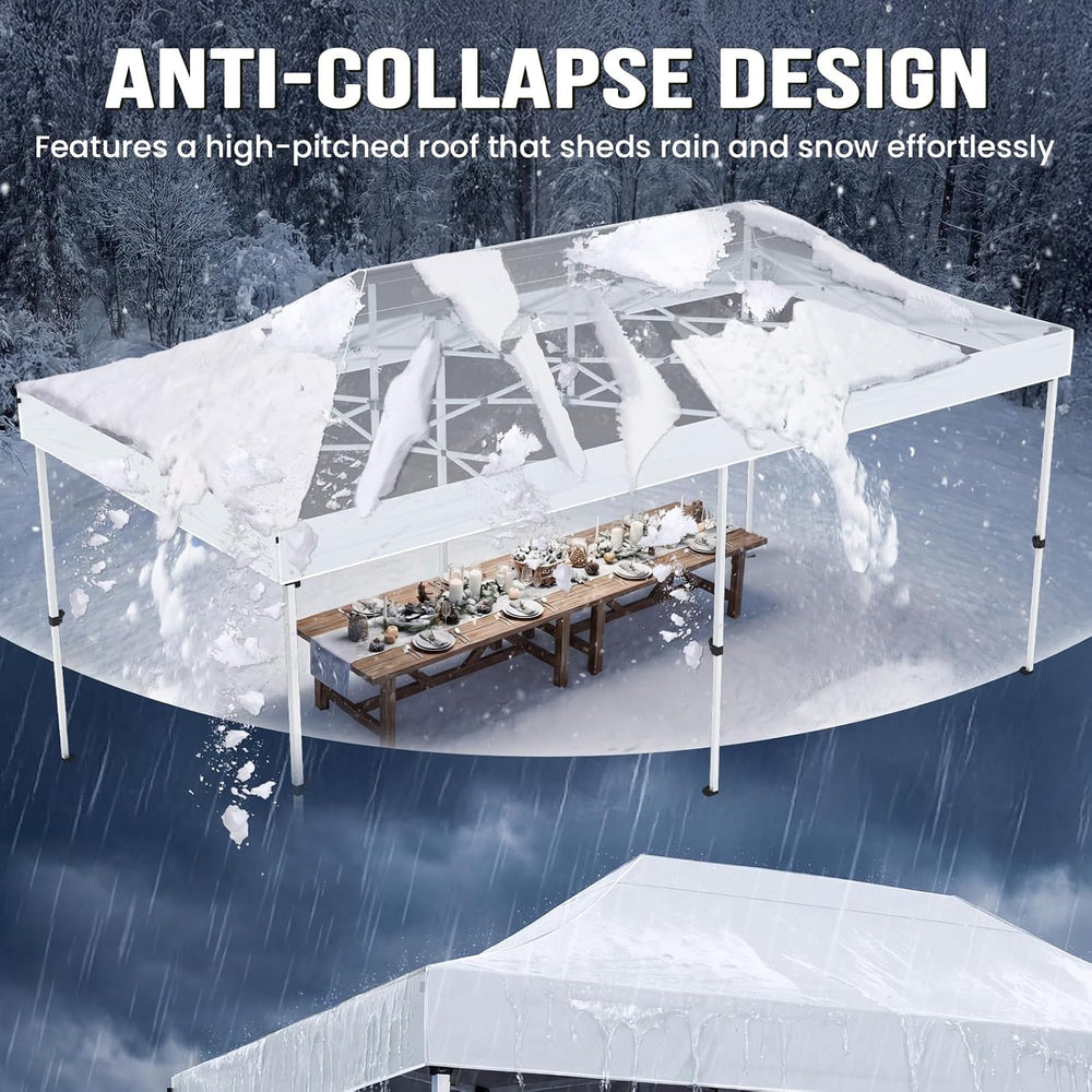Quictent 10x20 Heavy Duty Pop up Canopy Tent with Wheeled Bag