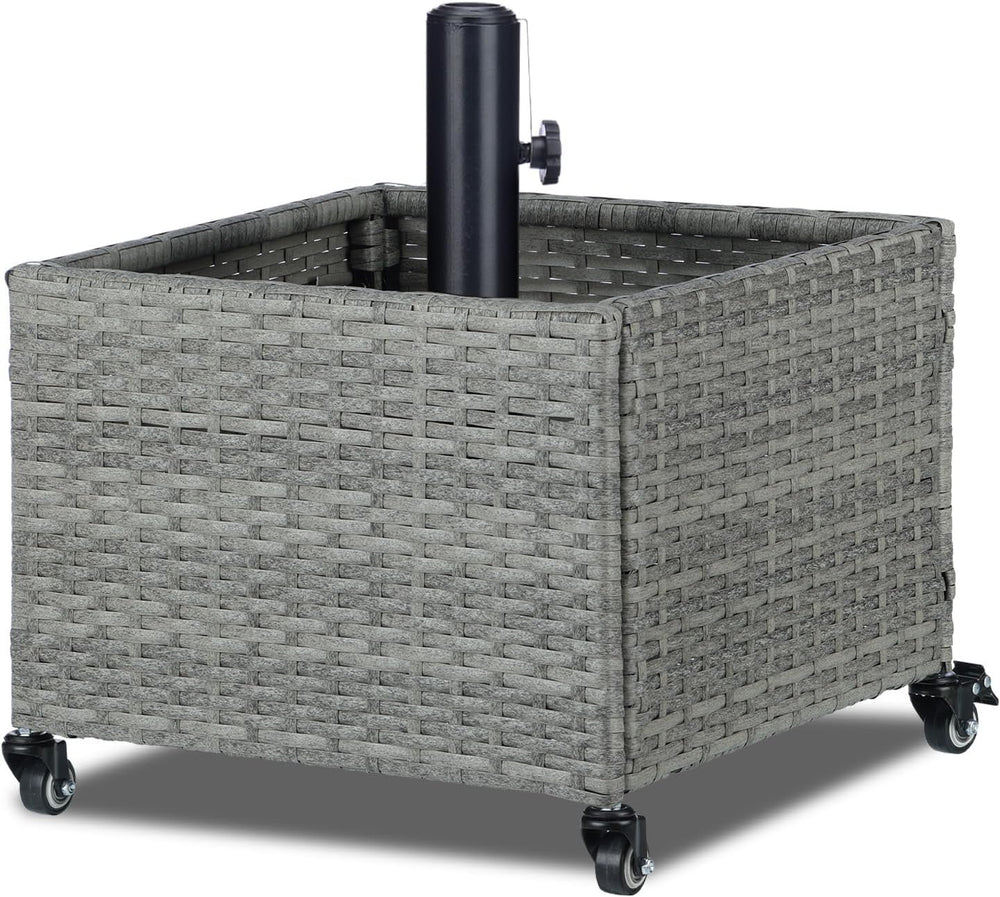 SUNNYPARK Umbrella Base with Wheels and Fillable Planter 2 in 1