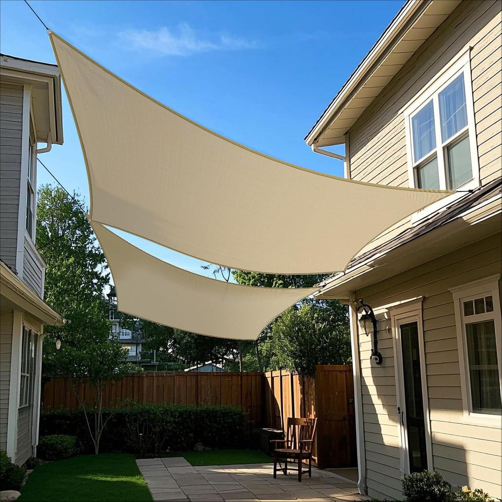 Sun Shade Sails 13'x20' Rectangle Outdoor Sunshade Canopy UV Block Co...