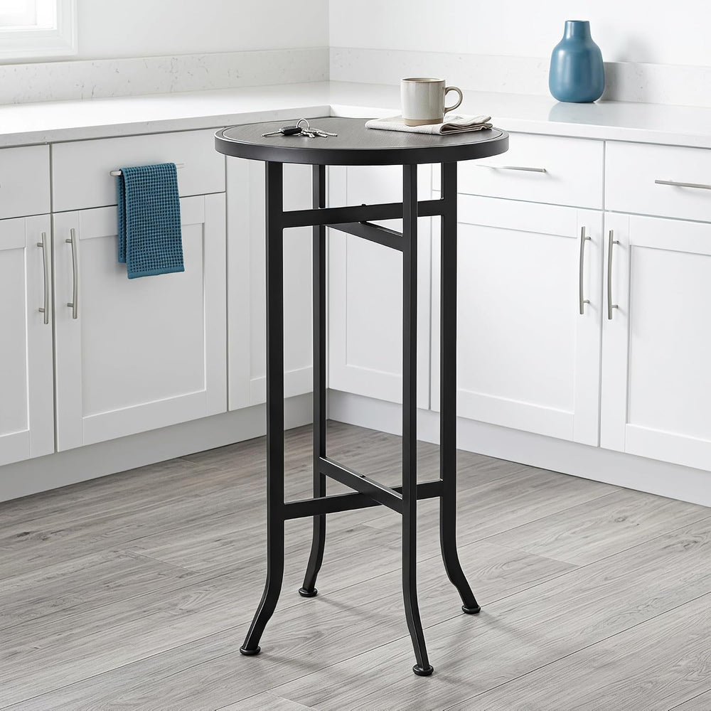 Round Wood Bar Table, Bistro Pub Cocktail Table