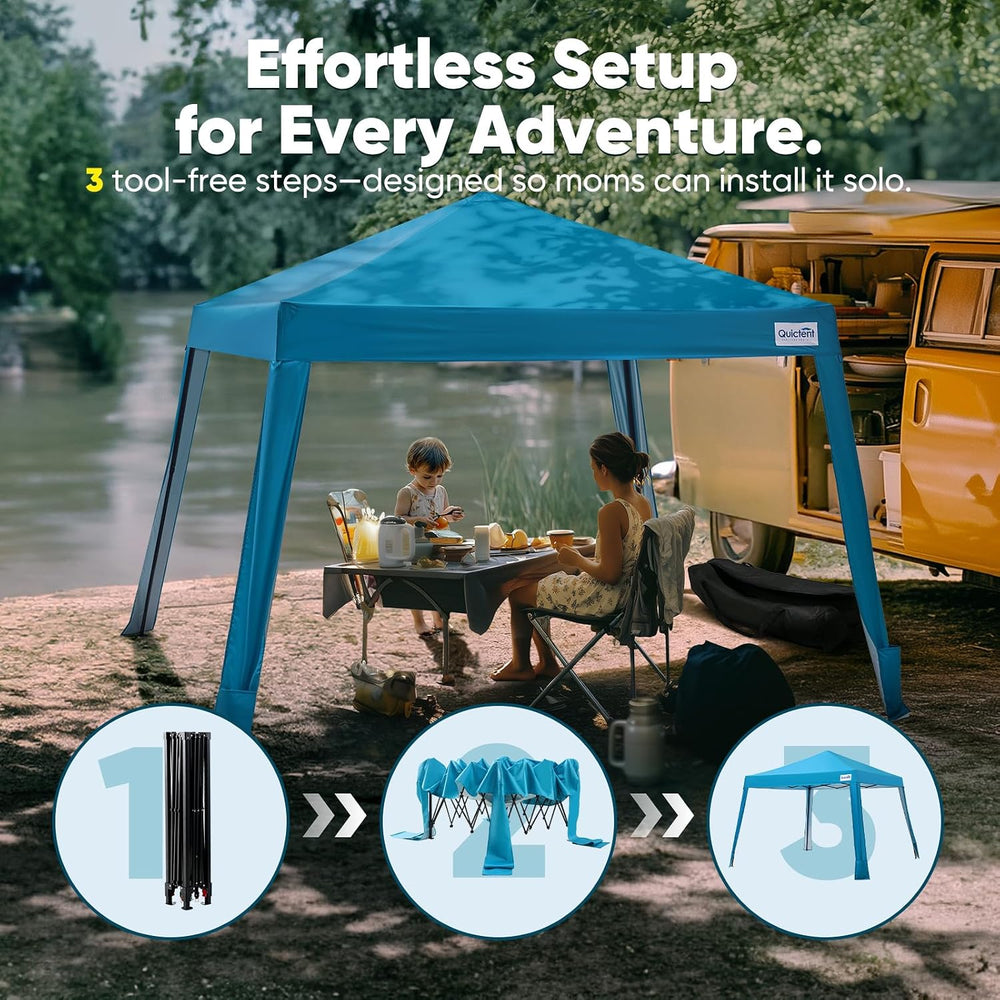 Quictent 10x10 Slant Leg Pop Up Canopy Tent