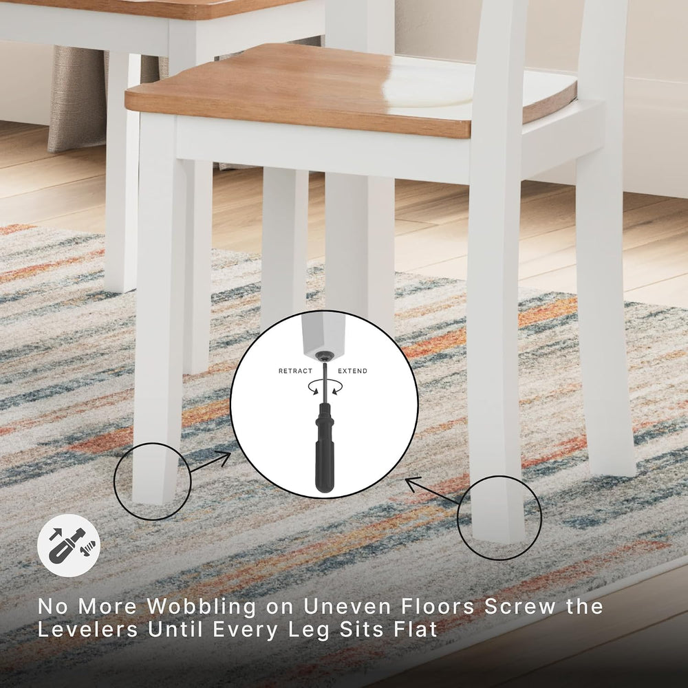 Signature Design by Ashley 6-Piece Dining Table Set with Bench and Chairs