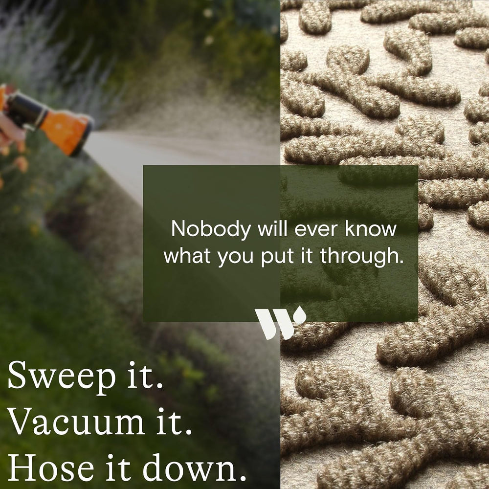 WaterHog Boxwood Front Door Mat Indoor Outdoor Entrance, All-Weather Mats