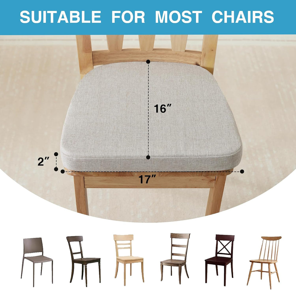 IASEAHK Chair Cushions for Dining Chairs Set of 4, Non Slip Kitchen Chair Pad...