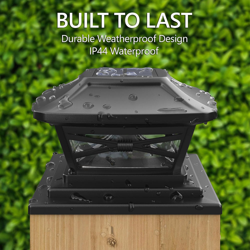 Davinci Renaissance Solar Outdoor Post Cap Lights, 4x4 5x5 6x6, Bright, 4PK