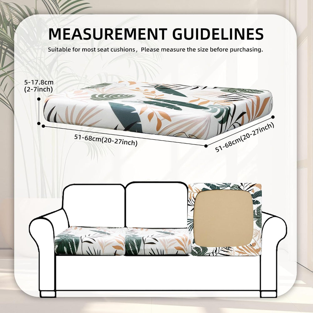 8 Pcs Outdoor Cushion Covers, Patio Sofa Cushion Covers Replacement