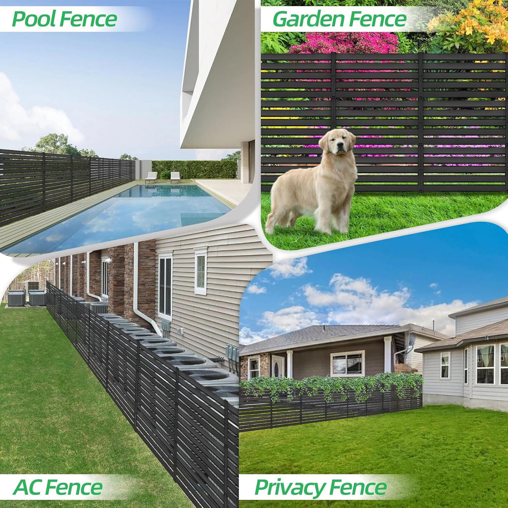72" H x 38" W Air Conditioner Fence Screen Trash Can Privacy Fence ...