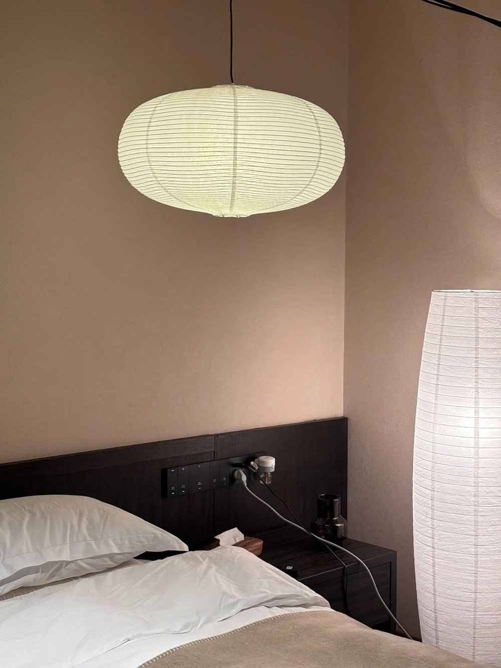 large White Oblate Pendant Lamp Shade 55.5cm(21.85in) Chinses lantern Home De...