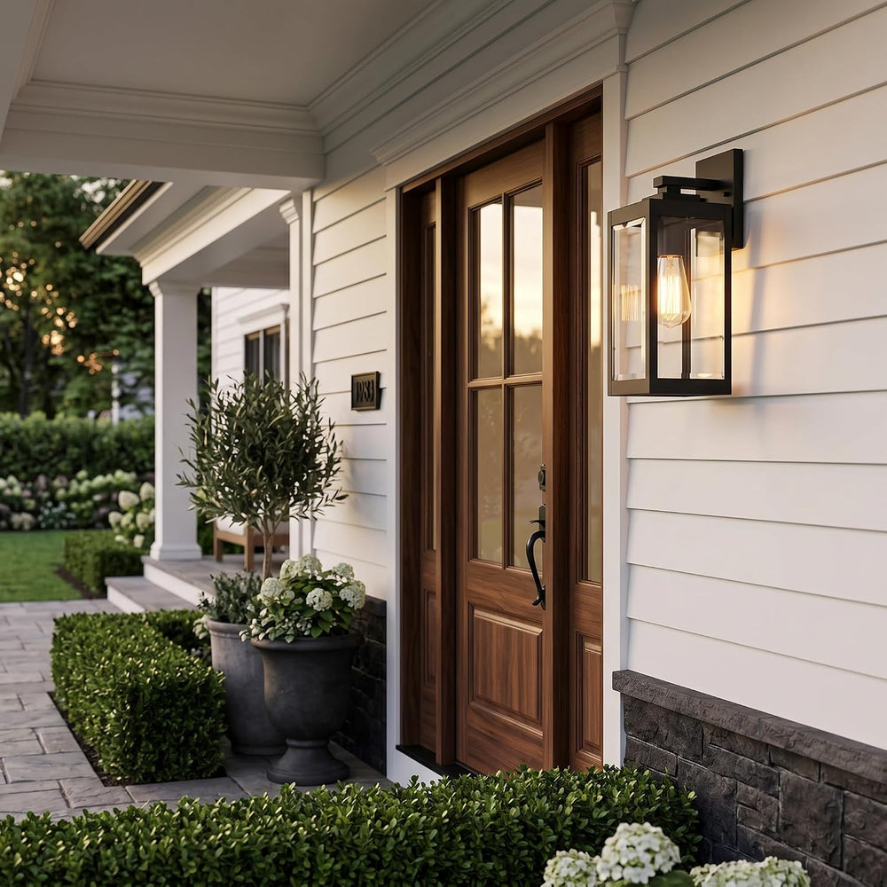 Quoizel Westover 14" Outdoor Wall Lantern, Earth Black
