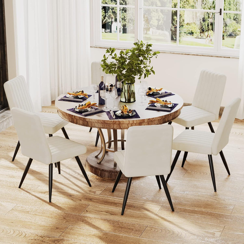 Aklaus Velvet Dining Chairs Set of 2,Upholstered Kitchen Dining Room Chairs,M...