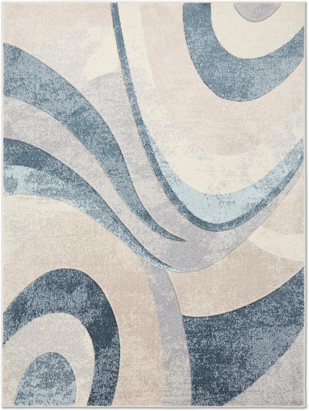 Home Dynamix Tribeca Slade Modern Area Rug, Abstract Blue 5'2"x7'...