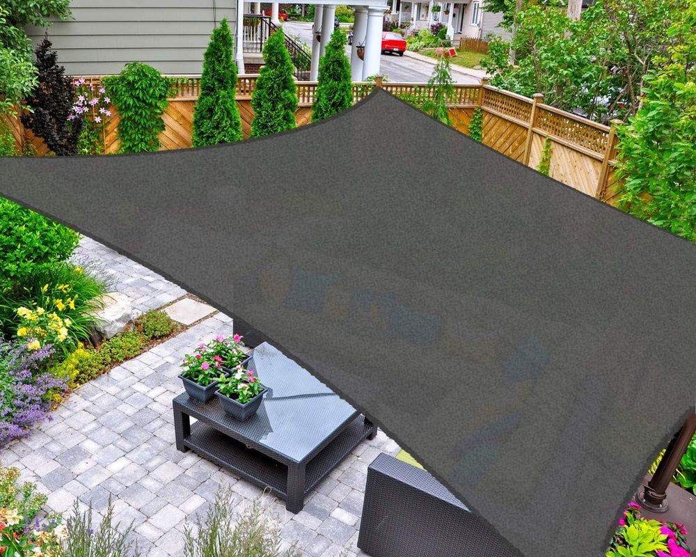 AsterOutdoor Sun Shade Sail Rectangle 10' x 13' UV Block Canopy for P...
