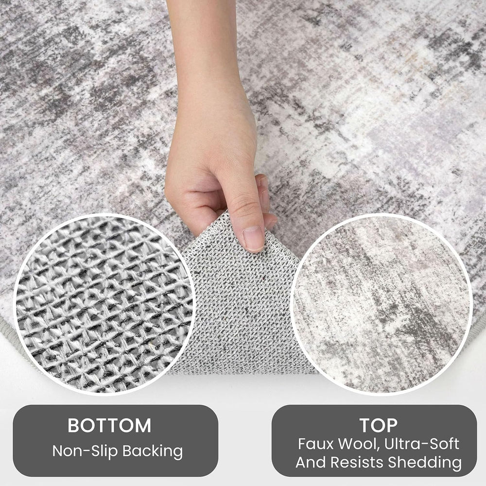 IOHOUZE Abstract Area Rug 3x5 Ft Washable Rugs for Entryway Indoor, Non Slip ...