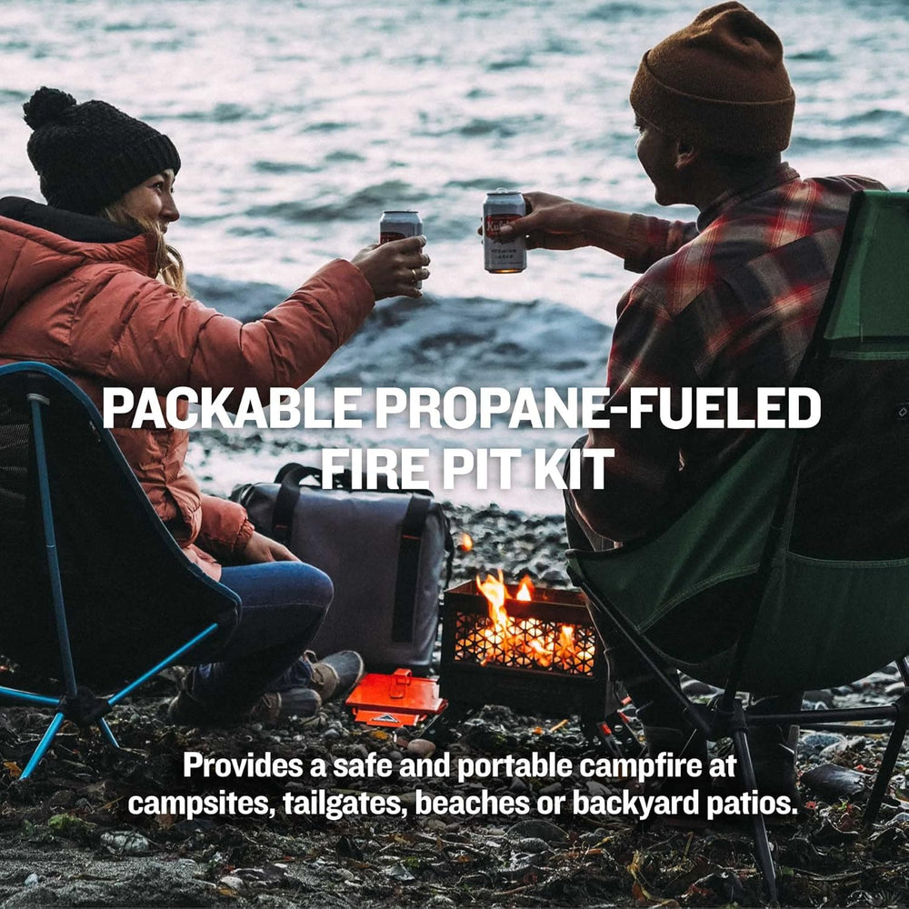 Ignik FireCan Portable Propane Fire Pit with Hose and Regulator