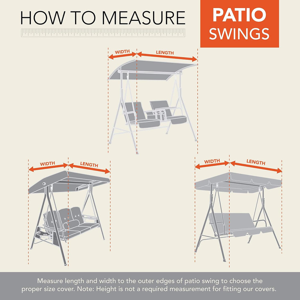 MODERN LEISURE Patio Swing Cover - Outdoor Furniture Protection Perfect for P...