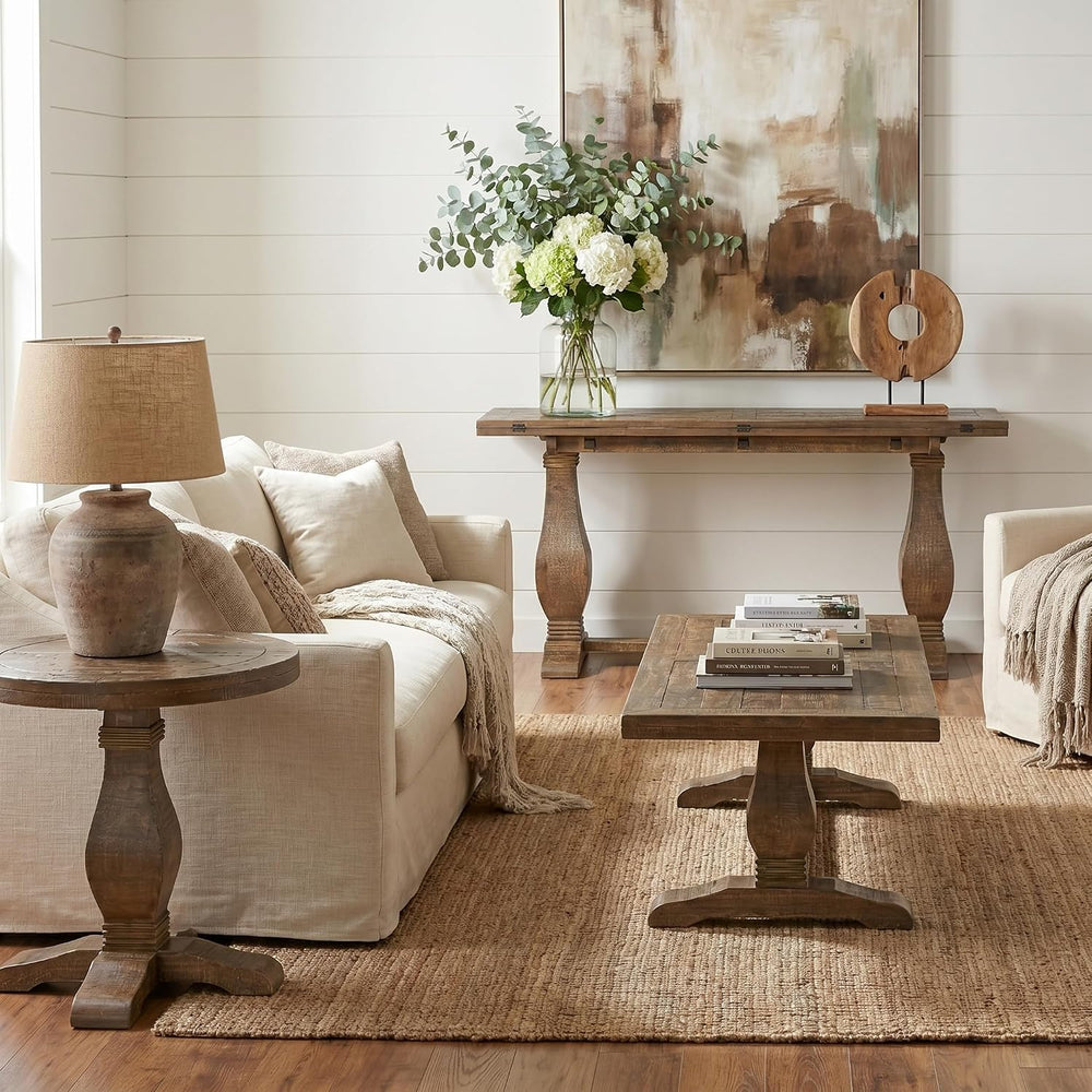 Martin Svensson Home Napa Solid Wood Flip Top Sofa Table, Natural