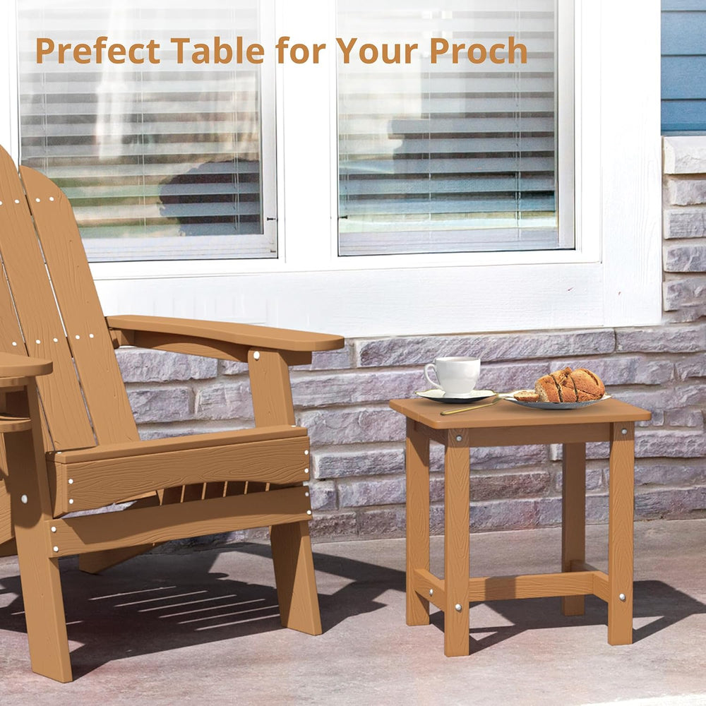 LUE BONA Outdoor Side Table, HDPS Small Outdoor Table, Adirondack Side Table,...