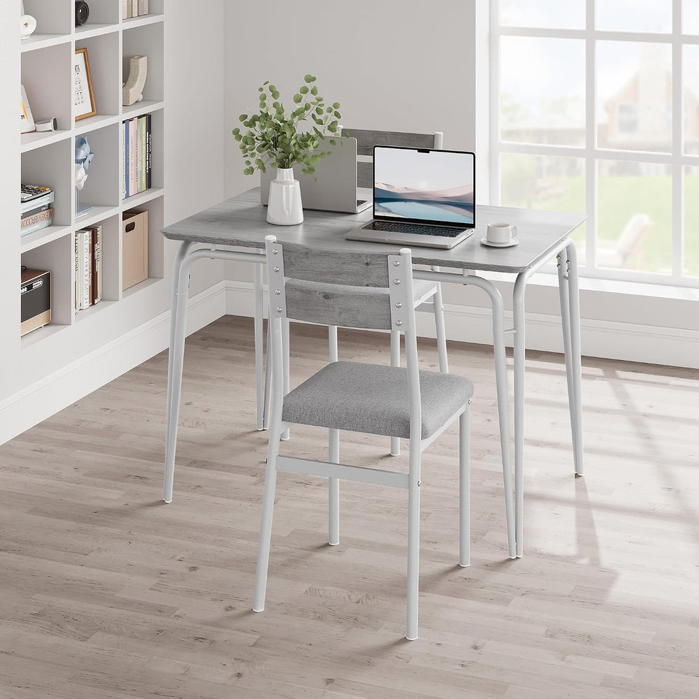 GarveeHome Dining Table for 2, Small Table and Chairs Set of 2, Square Dinett...