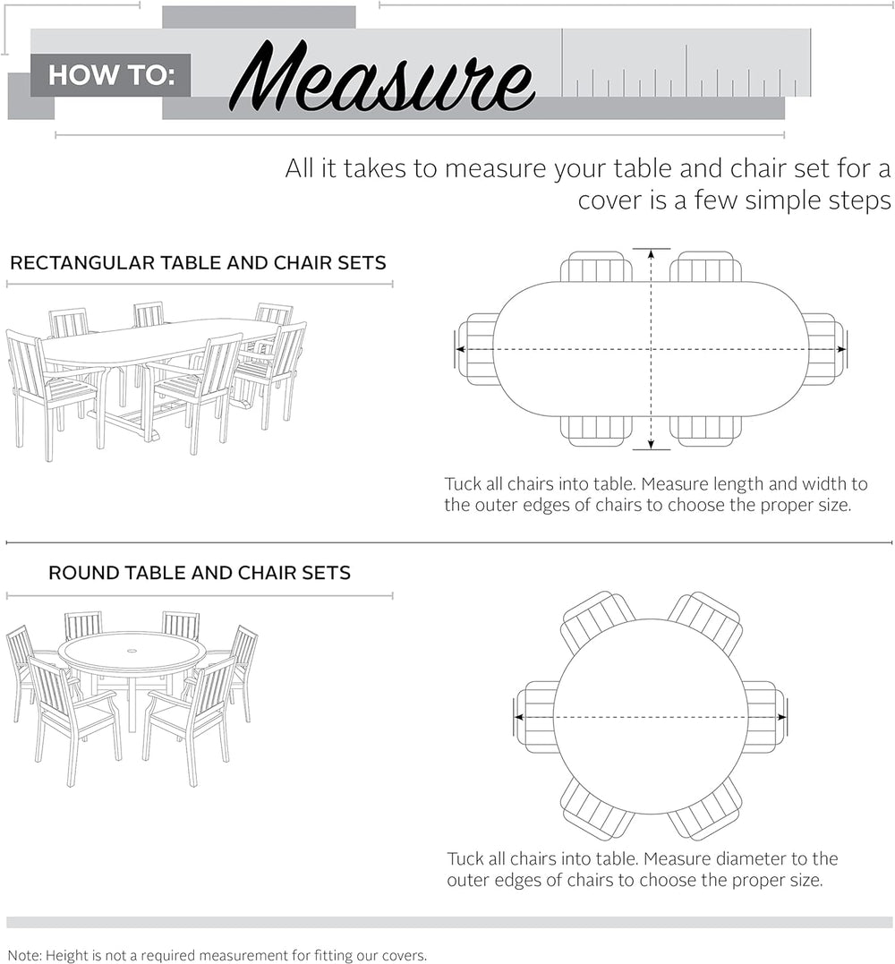 Classic Accessories Veranda Water-Resistant 94 Inch Round Patio Table & C...