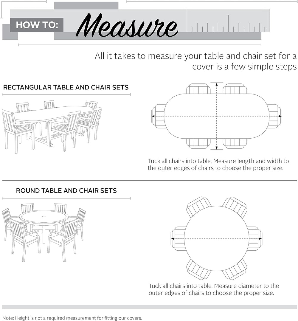 Classic Accessories Ravenna Water-Resistant 60 Inch Tall Round Patio Table &a...