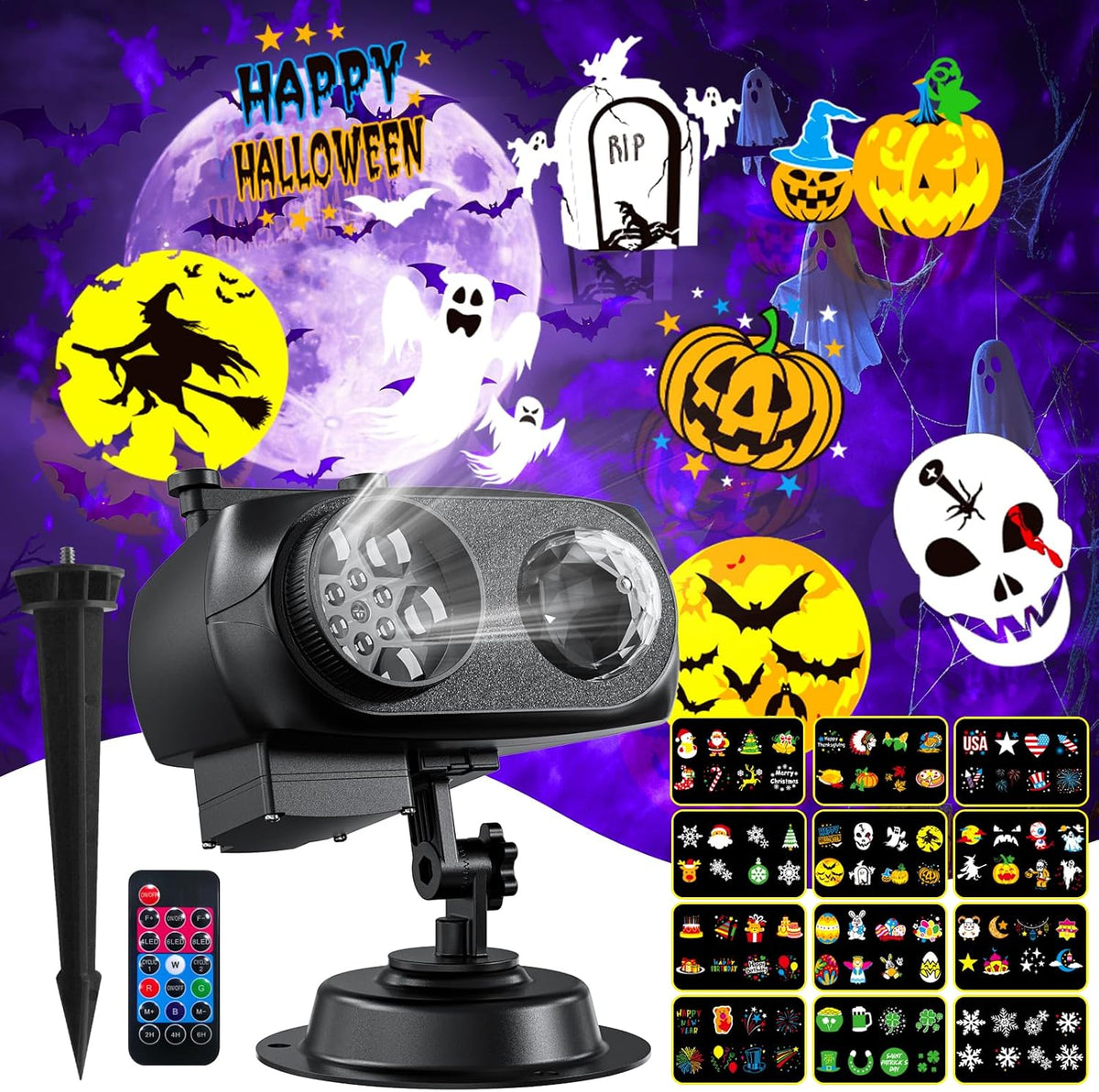 Halloween Christmas Projector Lights Outdoor Holiday Decor Lights