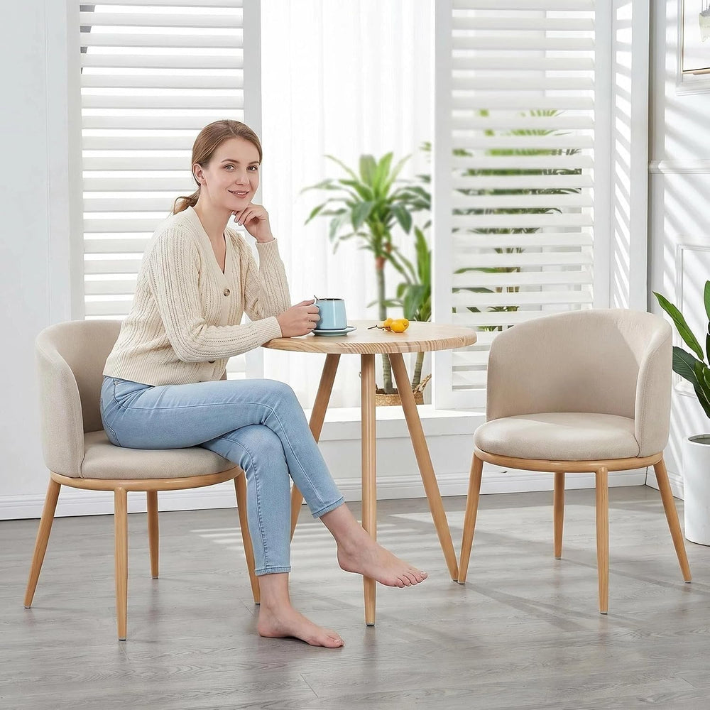 Dining Table Chairs Set, 24" Table & Fabric Chairs with Padded Seat ...