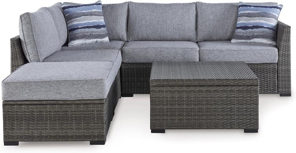 Signature Design by Ashley Petal Road 4-Piece Outdoor Patio Furniture Set, Mo...