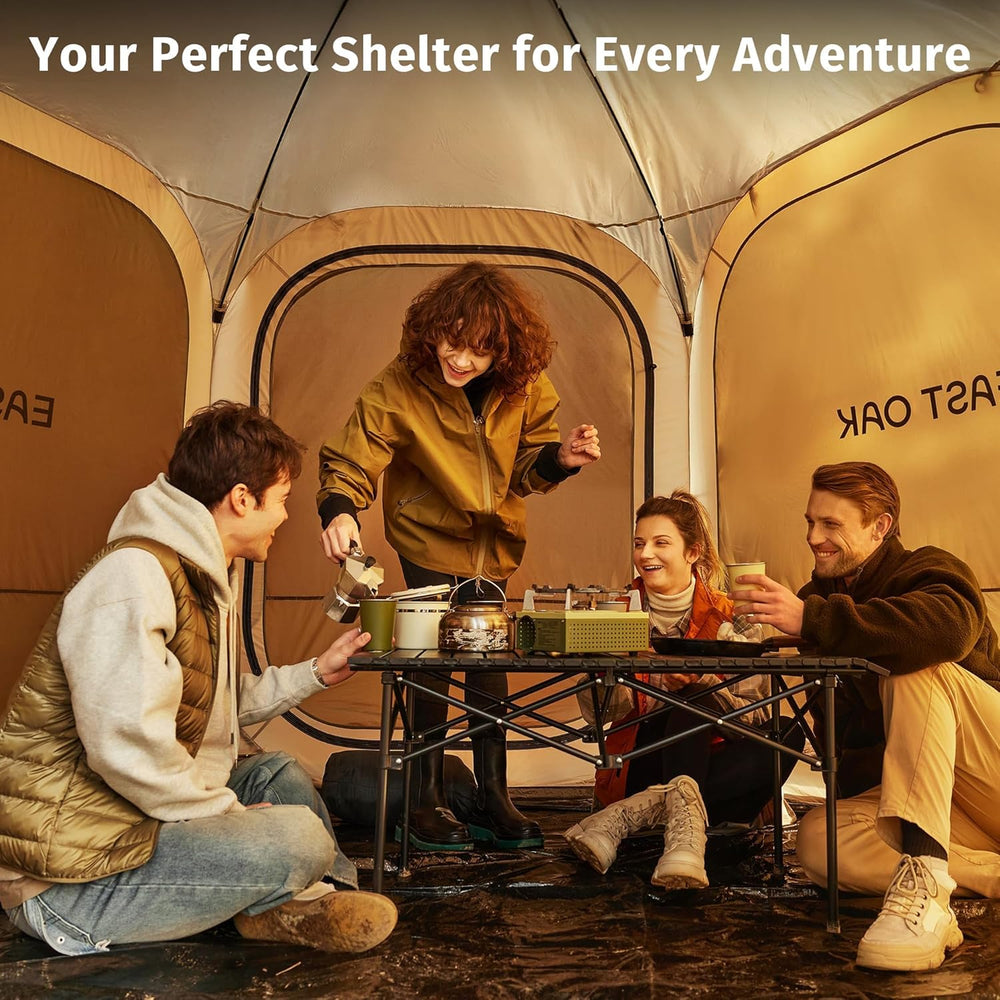 East Oak 12×12 FT Pop Up Canopy Tent with Mosquito Netting | Outdoor Screen H...