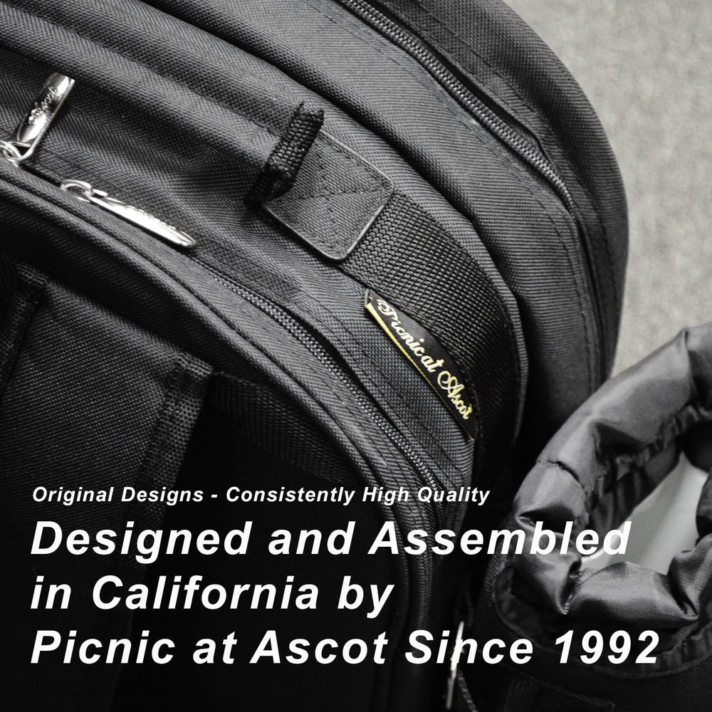 Picnic at Ascot Original Equipped Backpack for 4 with Blanket - Extra Bonus C...